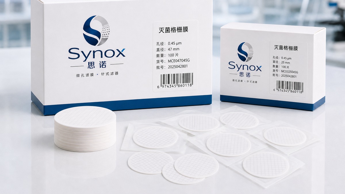 灭菌格栅膜 — Synox 思诺产品包装与实物展示