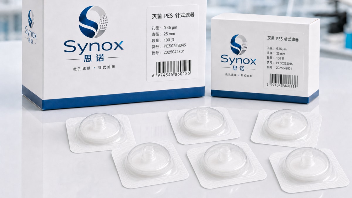 灭菌进口水系 PES — Synox 思诺产品包装与实物展示